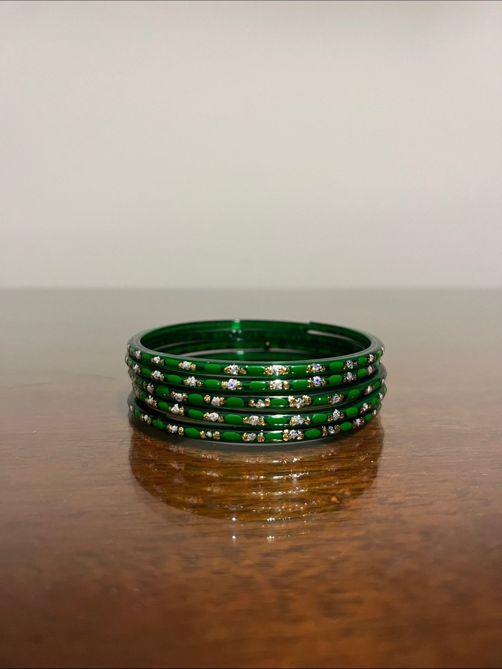 NWOT Green Indian Bangles